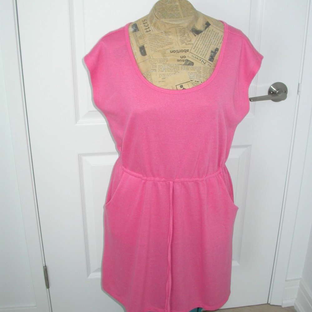 Tangerine Cotton Knit Cover-up
